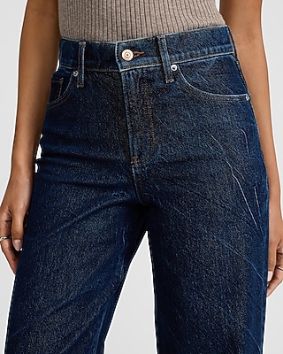 High Waisted Dark Wash Wide Leg Jeans - image 4