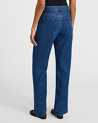 High Waisted Dark Wash Wide Leg Jeans
