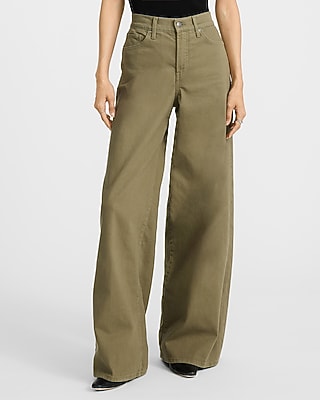 High Waisted Belted Wrap Wide Leg Pant