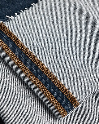 High Waisted Dark Wash Cuffed Wide Leg Jeans