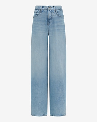 High Waisted Relaxed Wide Leg Stretch Jeans