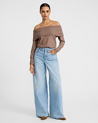 High Waisted Relaxed Wide Leg Stretch Jeans - image 5