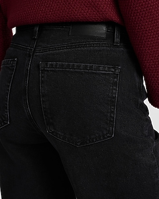 High Waisted Black Wide Leg Jeans