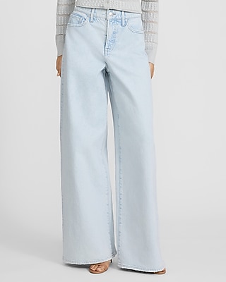 High Waisted Relaxed Wide Leg Stretch Jeans