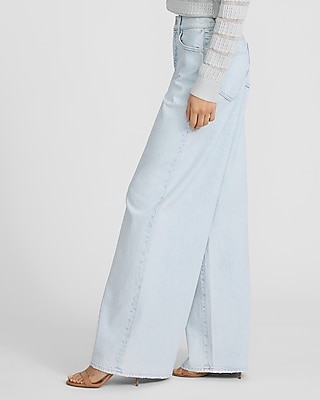 High Waisted Relaxed Wide Leg Stretch Jeans