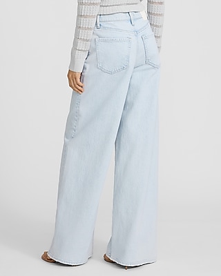 High Waisted Relaxed Wide Leg Stretch Jeans
