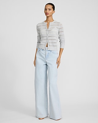 High Waisted Relaxed Wide Leg Stretch Jeans