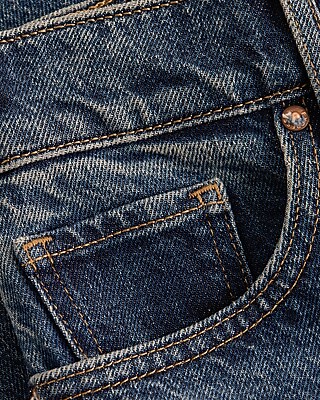 High Waisted Dark Wash Wide Leg Ankle Jeans