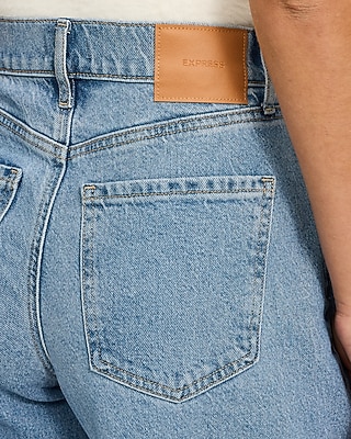 High Waisted Light Wash Relaxed Wide Leg Jeans