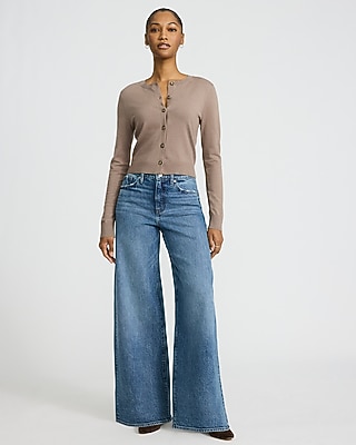 High Waisted Relaxed Wide Leg Stretch Jeans - image 3
