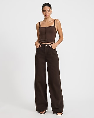 High Waisted Wide Leg Jeans