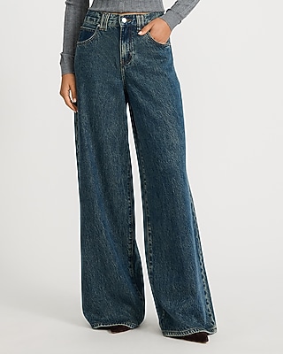 Women's Relaxed Wide Leg Jeans - Express