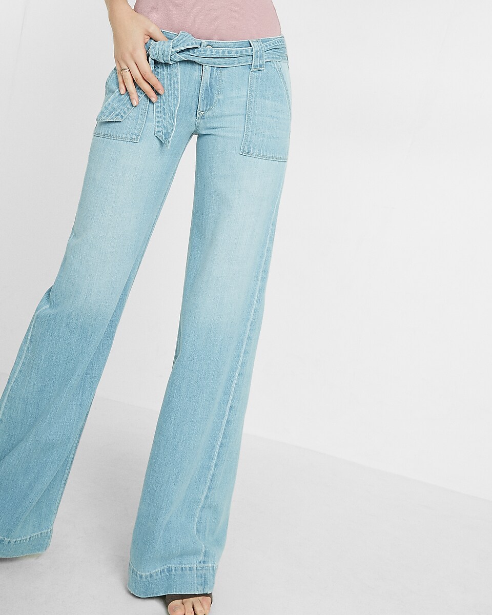low rise extreme wide leg flare jeans