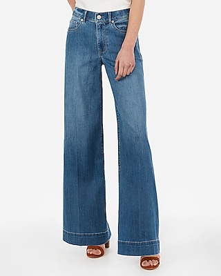 High Waisted Wide Leg Jeans | Express