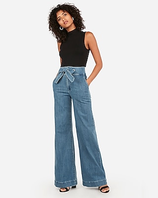 express wide leg flare jeans