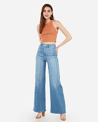 express super high waisted jeans