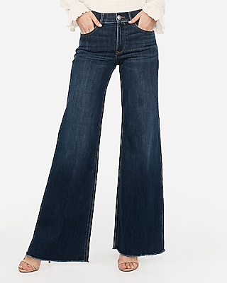 dark wide leg jeans