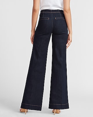 express wide leg flare jeans