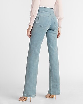 express button fly jeans