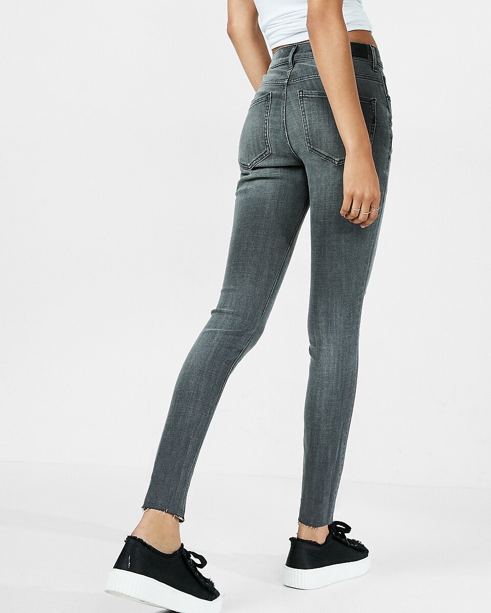 High Waisted Stretch+ Performance Ankle Jean Legging | Express