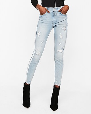 express striped jeans