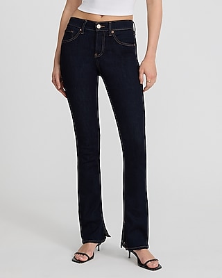 ★★ ★★ Women's High Rise Relaxed Fit Rinse Den Mid Rise Rinse Skyscraper Jeans | Express
