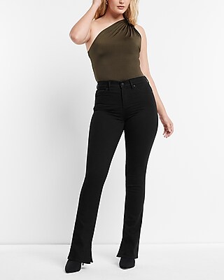 Mid Rise Black Skyscraper Jeans