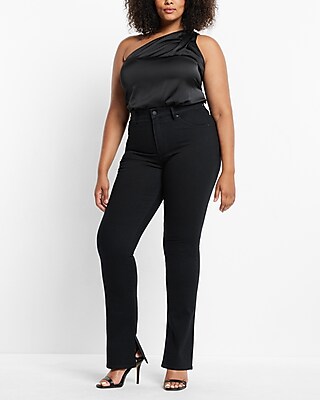 Mid Rise Black Skyscraper Jeans