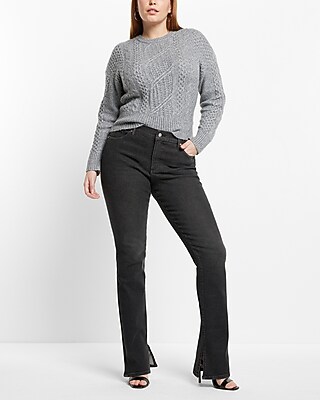 Mid Rise Washed Black Skyscraper Jeans