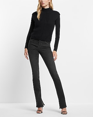 Mid Rise Washed Black Skyscraper Jeans