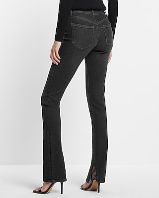 Mid Rise Washed Black Skyscraper Jeans