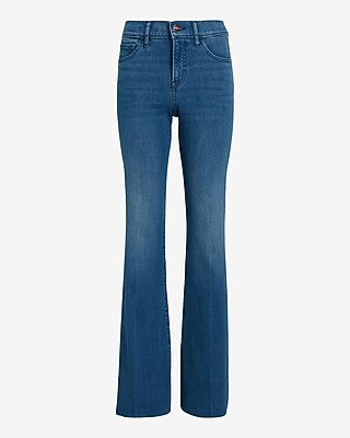 Mid Rise Medium Wash '70s Flare Jeans