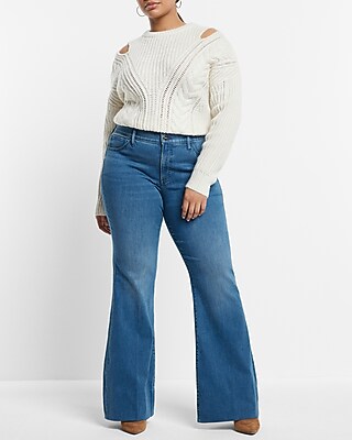 Mid Rise Medium Wash '70s Flare Jeans