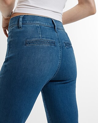 Mid Rise Medium Wash '70s Flare Jeans