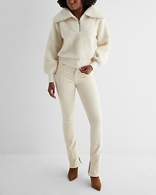 Mid Rise Cream Skyscraper Jeans