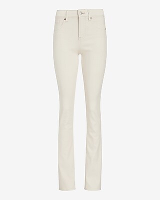 Mid Rise Cream Skyscraper Jeans