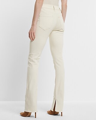 Mid Rise Cream Skyscraper Jeans