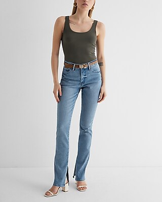 Mid Rise Light Wash Skyscraper Jeans