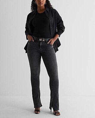 Mid Rise Washed Black FlexX Skyscraper Jeans