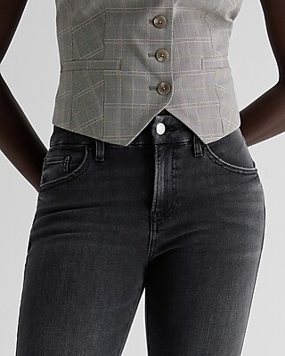 Mid Rise Washed Black FlexX Skyscraper Jeans