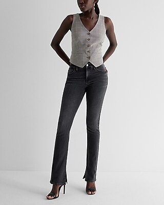 Mid Rise Washed Black FlexX Skyscraper Jeans