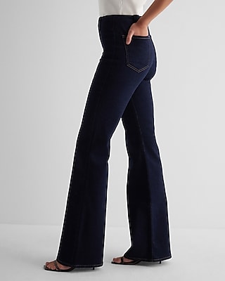 Mid Rise Rinse Exposed Zipper '70s Flare Jeans