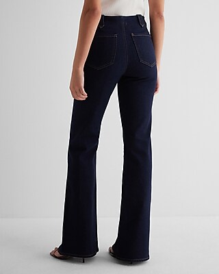 Mid Rise Rinse Exposed Zipper '70s Flare Jeans