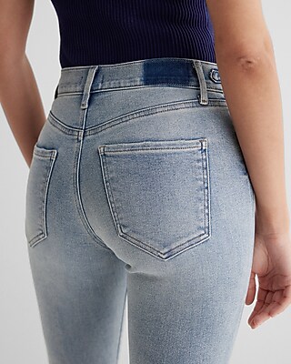 Mid Rise Light Wash Horsebit Skyscraper Jeans - image 5