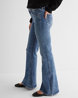 Mid Rise Medium Wash '70s Flare Jeans