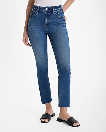 Hem Interest Jeans - Women's Raw Hem Jeans