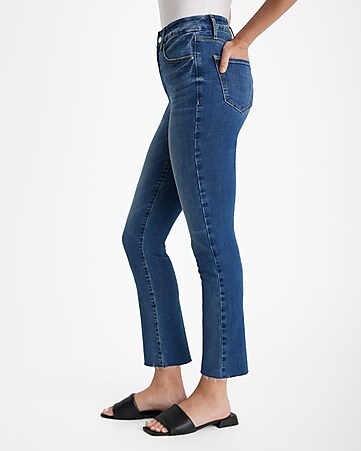 Women's Super-High Rise Slim Fit Cropped Kick Flare Pants - A New