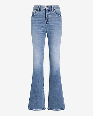 Mid Rise Medium Wash Hyper Sculpt '70s Flare Jeans