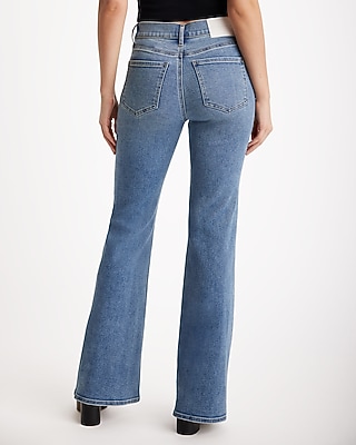 Mid Rise Medium Wash Hyper Sculpt '70s Flare Jeans