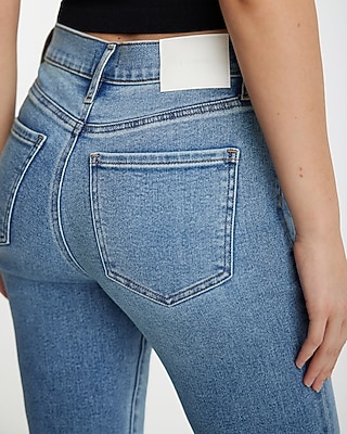 Mid Rise Medium Wash Hyper Sculpt '70s Flare Jeans
